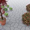 imagePure Garden 12Pack Polypropylene Interlocking Patio Deck Tiles  WeatherResistant Outdoor Flooring for Balcony Porch and Garage GreenGrey