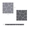 imagePure Garden 12Pack Polypropylene Interlocking Patio Deck Tiles  WeatherResistant Outdoor Flooring for Balcony Porch and Garage GreenGrey
