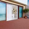 imagePure Garden 12Pack Polypropylene Interlocking Patio Deck Tiles  WeatherResistant Outdoor Flooring for Balcony Porch and Garage GreenTerracotta