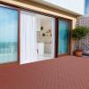 imagePure Garden 12Pack Polypropylene Interlocking Patio Deck Tiles  WeatherResistant Outdoor Flooring for Balcony Porch and Garage GreenTerracotta