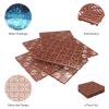 imagePure Garden 12Pack Polypropylene Interlocking Patio Deck Tiles  WeatherResistant Outdoor Flooring for Balcony Porch and Garage GreenTerracotta