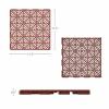 imagePure Garden 12Pack Polypropylene Interlocking Patio Deck Tiles  WeatherResistant Outdoor Flooring for Balcony Porch and Garage GreenTerracotta