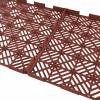 imagePure Garden 12Pack Polypropylene Interlocking Patio Deck Tiles  WeatherResistant Outdoor Flooring for Balcony Porch and Garage GreenTerracotta