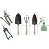 imagePure Garden 7 Piece Gardening Tool Set  Mini Planting and Repotting Kit and Carrying Tote Bag Organizer for Succulents Herbs and Bonsai Plants7 Piece