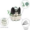 imagePure Garden 7 Piece Gardening Tool Set  Mini Planting and Repotting Kit and Carrying Tote Bag Organizer for Succulents Herbs and Bonsai Plants7 Piece
