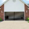 imagePure Garden One Car Garage Door Screen  HeavyDuty Weighted Mesh Curtain with Magnetic Closure for Mosquito Insect and Sun ProtectionTwo Car Garage