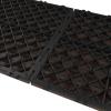 imagePure Garden Patio and Deck Tiles  24Pack Interlocking 12x12 Wood Plastic Composite WeatherResistant Outdoor Flooring Pavers BrownBrown