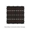 imagePure Garden Patio and Deck Tiles  24Pack Interlocking 12x12 Wood Plastic Composite WeatherResistant Outdoor Flooring Pavers BrownBrown