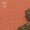 imagePure Garden Patio and Deck Tiles  24Pack Interlocking 12x12 Wood Plastic Composite WeatherResistant Outdoor Flooring Pavers BrownTerracotta