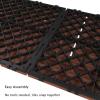 imagePure Garden Patio and Deck Tiles  24Pack Interlocking 12x12 Wood Plastic Composite WeatherResistant Outdoor Flooring Pavers BrownTerracotta