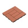 imagePure Garden Patio and Deck Tiles  24Pack Interlocking 12x12 Wood Plastic Composite WeatherResistant Outdoor Flooring Pavers BrownTerracotta