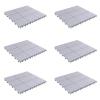 imagePure Garden 12Pack Polypropylene Interlocking Patio Deck Tiles  WeatherResistant Outdoor Flooring for Balcony Porch and Garage GreenGray
