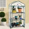 image4 Tier Mini Greenhouse  Portable Greenhouse with RustResistant Frame and PVC Cover for IndoorOutdoor  275x19x63Inch Green House by Pure Garden3 Tier