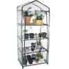 image4 Tier Mini Greenhouse  Portable Greenhouse with RustResistant Frame and PVC Cover for IndoorOutdoor  275x19x63Inch Green House by Pure Garden4 Tier