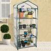 image4 Tier Mini Greenhouse  Portable Greenhouse with RustResistant Frame and PVC Cover for IndoorOutdoor  275x19x63Inch Green House by Pure Garden4 Tier