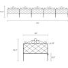 image4Piece Lawn and Flower Bed Edging  Modular NoDig Plastic Fencing for Garden Border  Interlocking Fence for Landscaping by Pure Garden BlackAzalea