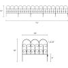 image4Piece Lawn and Flower Bed Edging  Modular NoDig Plastic Fencing for Garden Border  Interlocking Fence for Landscaping by Pure Garden BlackIris