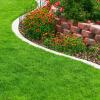 image4Piece Lawn and Flower Bed Edging  Modular NoDig Plastic Fencing for Garden Border  Interlocking Fence for Landscaping by Pure Garden BlackIris