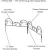 image4Piece Lawn and Flower Bed Edging  Modular NoDig Plastic Fencing for Garden Border  Interlocking Fence for Landscaping by Pure Garden BlackMimosa