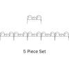 image4Piece Lawn and Flower Bed Edging  Modular NoDig Plastic Fencing for Garden Border  Interlocking Fence for Landscaping by Pure Garden BlackMimosa