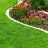 image4Piece Lawn and Flower Bed Edging  Modular NoDig Plastic Fencing for Garden Border  Interlocking Fence for Landscaping by Pure Garden BlackMimosa
