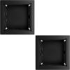 imageLattice Design Planter Box  1475InchSquare Decorative Outdoor Flower or Plant Pot  Front Porch Patio and Garden Decor by Pure Garden WhiteBlack