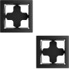imageLattice Design Planter Box  1475InchSquare Decorative Outdoor Flower or Plant Pot  Front Porch Patio and Garden Decor by Pure Garden WhiteBlack