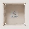 imageLattice Design Planter Box  1475InchSquare Decorative Outdoor Flower or Plant Pot  Front Porch Patio and Garden Decor by Pure Garden WhiteWhite