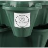 imagePURE GARDEN Set of 3 Stacking Planter Tower  3Tier Space Saving Flower Pots  IndoorOutdoor Vertical Herb and Vegetable Planter Hunter GreenHunter Green