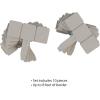 imagePlastic Garden Edging StoneLook BorderDecorative Flower Bed Fence for Landscaping Set of 10 Terracotta Interlocking Lawn Stakes by Pure Garden 8Putty