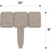 imagePlastic Garden Edging StoneLook BorderDecorative Flower Bed Fence for Landscaping Set of 10 Terracotta Interlocking Lawn Stakes by Pure Garden 8Putty