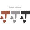 imagePlastic Garden Edging StoneLook BorderDecorative Flower Bed Fence for Landscaping Set of 10 Terracotta Interlocking Lawn Stakes by Pure Garden 8Terracotta