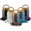 imagePure Garden 50LG1383 Light Blue 10lb Fire Pit Glass RocksAmber