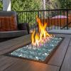 imagePure Garden 50LG1383 Light Blue 10lb Fire Pit Glass RocksAqua Blue