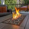 imagePure Garden 50LG1383 Light Blue 10lb Fire Pit Glass RocksBrown