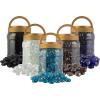 imagePure Garden 50LG1383 Light Blue 10lb Fire Pit Glass RocksLight Blue