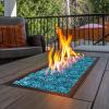 imagePure Garden 50LG1383 Light Blue 10lb Fire Pit Glass RocksLight Blue