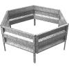 imagePure Garden Galvanized Raised Garden Bed  21quot L x 975quot W x 55quot H Raised Garden Beds Outdoor Hexagonal Planter Box Kit for Flowers Vegetables Fruits or Herbs  Raised Bed Garden Planters21 L x 975 W x 55 H
