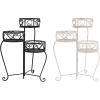 imagePure Garden Plant Stand Indoor or Outdoor Folding Wrought Iron Metal Home and Garden DisplayBlack