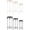 imagePure Garden Plant Stand Indoor or Outdoor Folding Wrought Iron Metal Home and Garden DisplayBlack