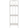 imagePure Garden Plant Stand Indoor or Outdoor Folding Wrought Iron Metal Home and Garden DisplayWhite