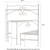 imagePure Garden Plant Stand Indoor or Outdoor Folding Wrought Iron Metal Home and Garden DisplayWhite