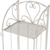 imagePure Garden Plant Stand Indoor or Outdoor Folding Wrought Iron Metal Home and Garden DisplayWhite