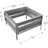 imagePure Garden Raised Garden Bed Plant Holder Kit with Adjustable Galvanized Iron for Growing Flowers Vegetables Herbs