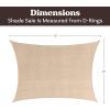 imageSun Shade Canopy  10x13ft Curved Rectangle Sun Shade Sail with UV Protection  Sun Shades Outdoor Patio or Pool Canopy  Sunshades for Patio Yard or Outdoor Activities by Pure Garden BlueCream