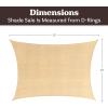 imageSun Shade Canopy  10x13ft Curved Rectangle Sun Shade Sail with UV Protection  Sun Shades Outdoor Patio or Pool Canopy  Sunshades for Patio Yard or Outdoor Activities by Pure Garden BlueSand