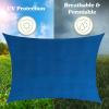 imageSun Shade Canopy  10x13ft Curved Rectangle Sun Shade Sail with UV Protection  Sun Shades Outdoor Patio or Pool Canopy  Sunshades for Patio Yard or Outdoor Activities by Pure Garden BlueBlue
