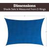 imageSun Shade Canopy  10x13ft Curved Rectangle Sun Shade Sail with UV Protection  Sun Shades Outdoor Patio or Pool Canopy  Sunshades for Patio Yard or Outdoor Activities by Pure Garden BlueBlue