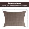 imageSun Shade Canopy  10x13ft Curved Rectangle Sun Shade Sail with UV Protection  Sun Shades Outdoor Patio or Pool Canopy  Sunshades for Patio Yard or Outdoor Activities by Pure Garden BlueGray