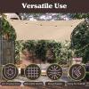 imageSun Shade Canopy  10x13ft Curved Rectangle Sun Shade Sail with UV Protection  Sun Shades Outdoor Patio or Pool Canopy  Sunshades for Patio Yard or Outdoor Activities by Pure Garden BlueCream